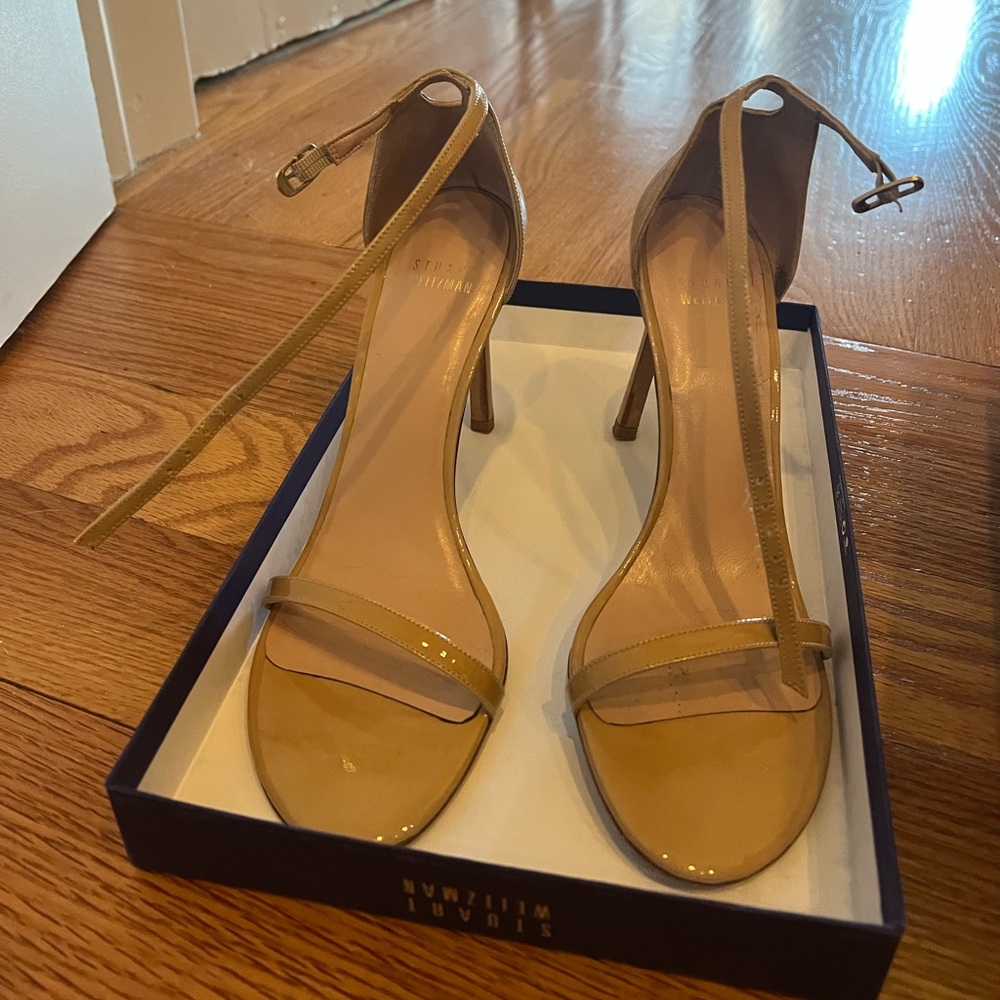 NIB STUART WEITZMAN NUDISTSONG SANDAL / Adobe Aniline / 7.5M